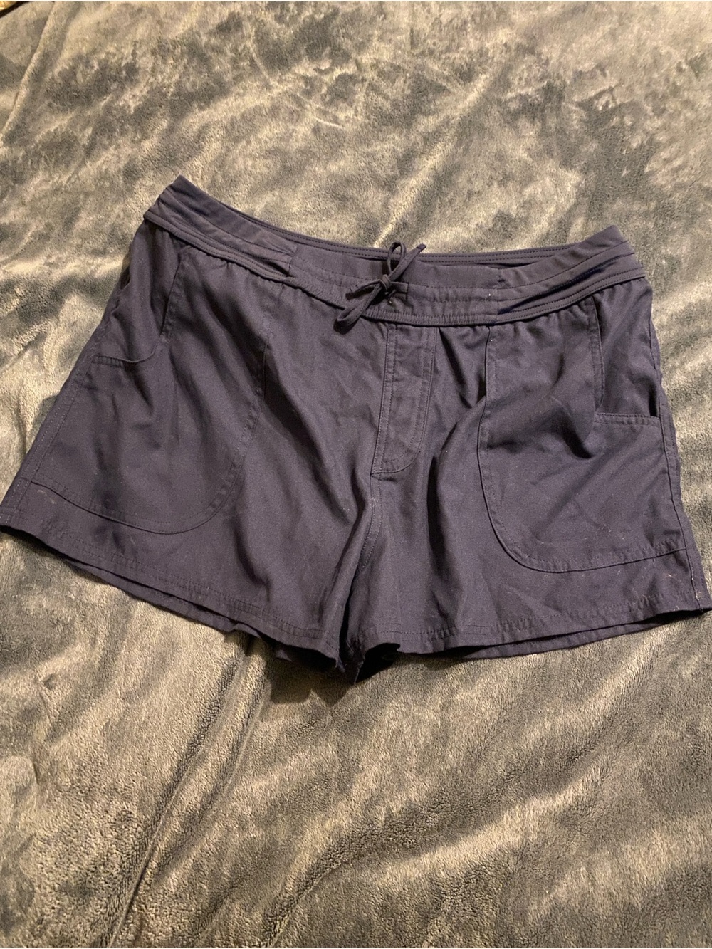 croft & barrow Navy Drawstring Athletic Shorts